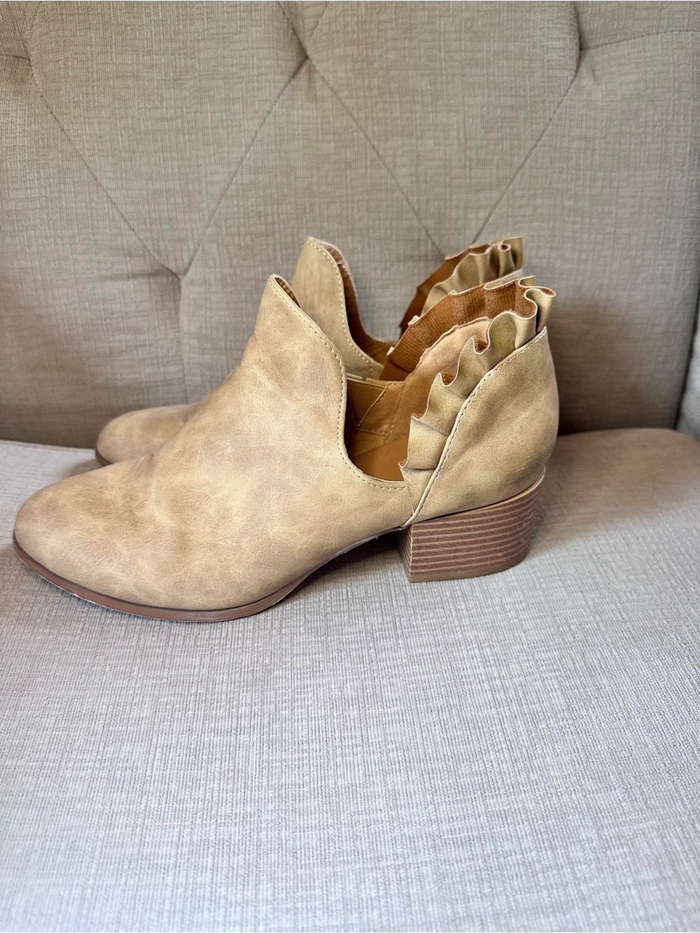 Women’s Ruffled Ankle Boots